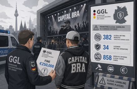GGL din Germania îl amendează pe rapper cu €250k pentru promovarea jocurilor de noroc ilegale img