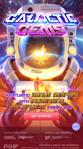 Galactic Gems Main Screen
