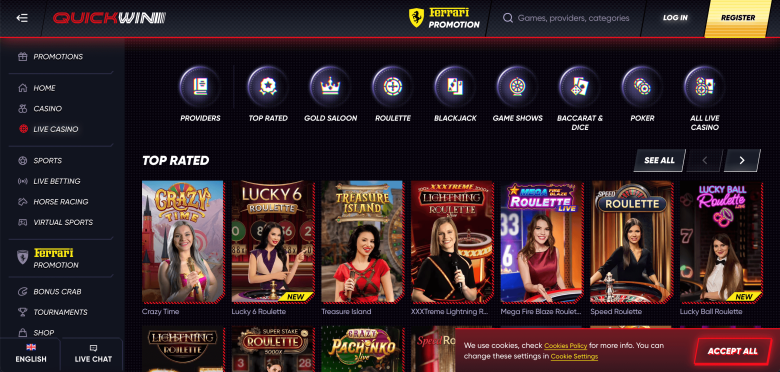 QuickWin live casino