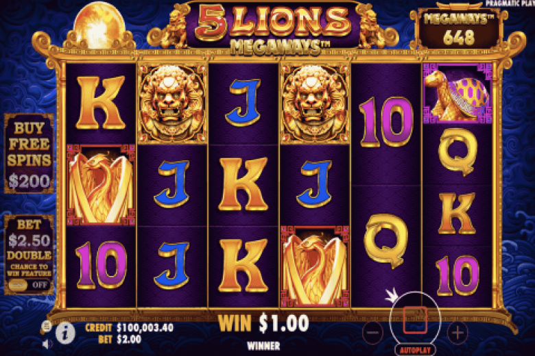 5 Lions Megaways Pragmatic Play