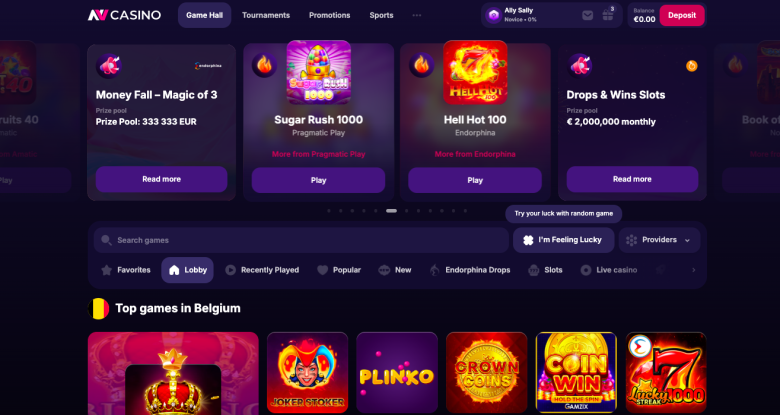 NV cazinou Game Hall