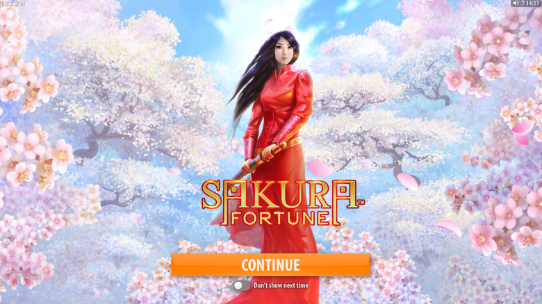 Sakura Fortune Main Screen