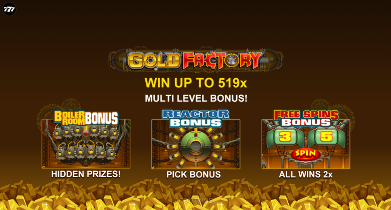 Gold Factory Main Screen