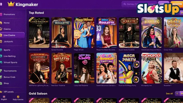 Kingmaker casino live jocuri