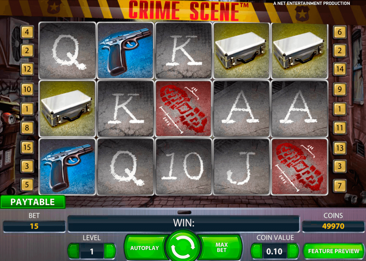 crime scene netent pacanele 