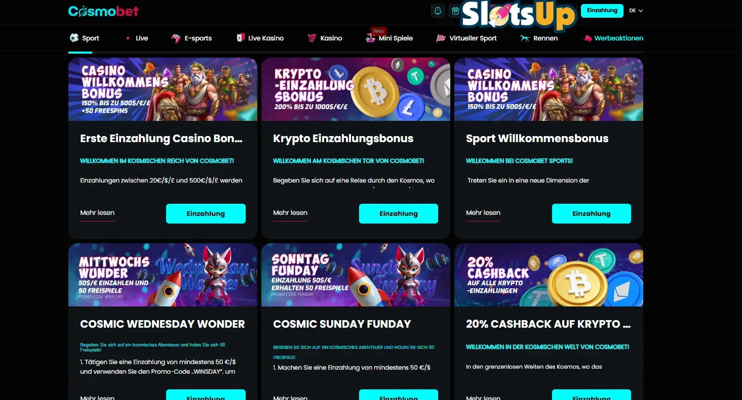 Bonusuri Cosmobet Casino Online