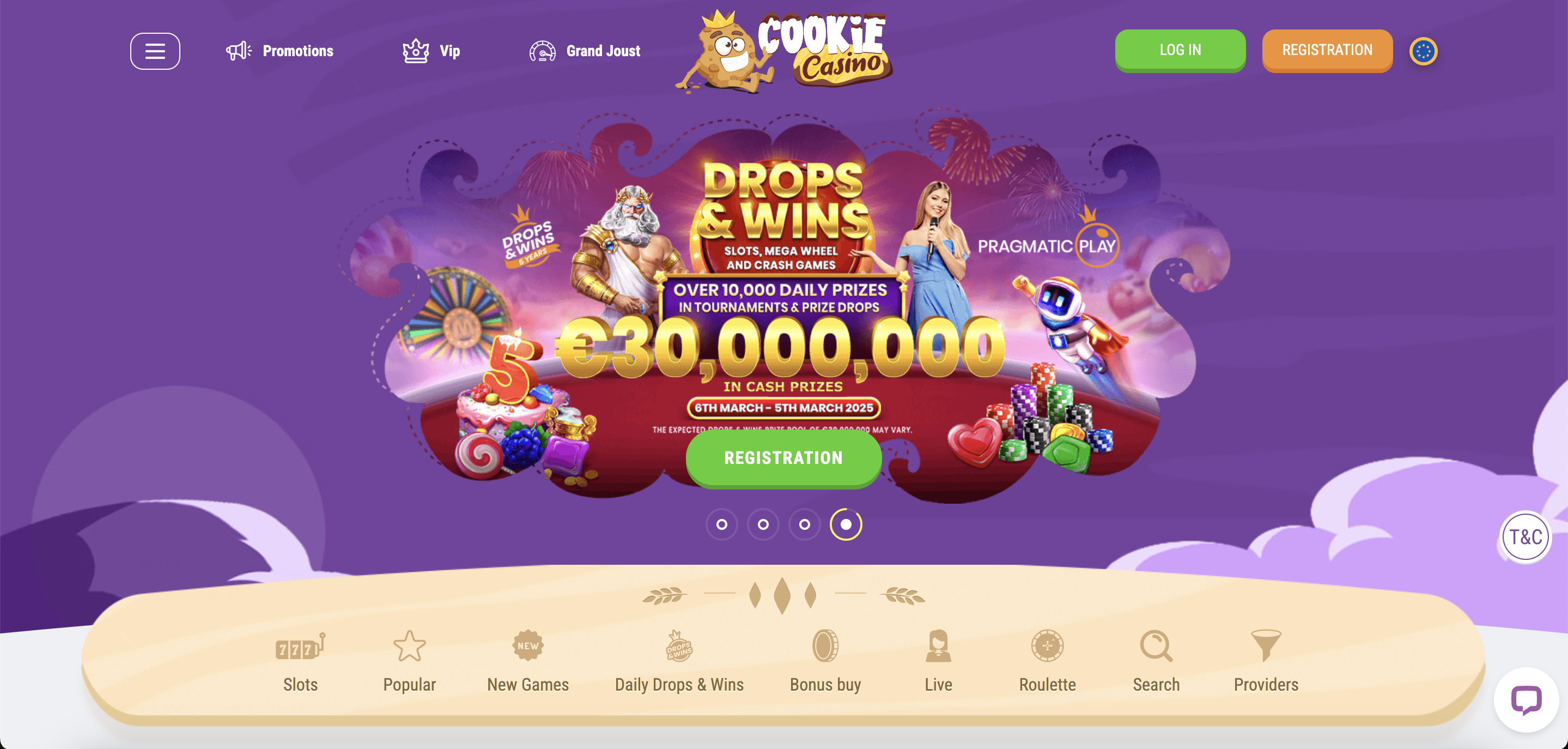 Cookie homepage