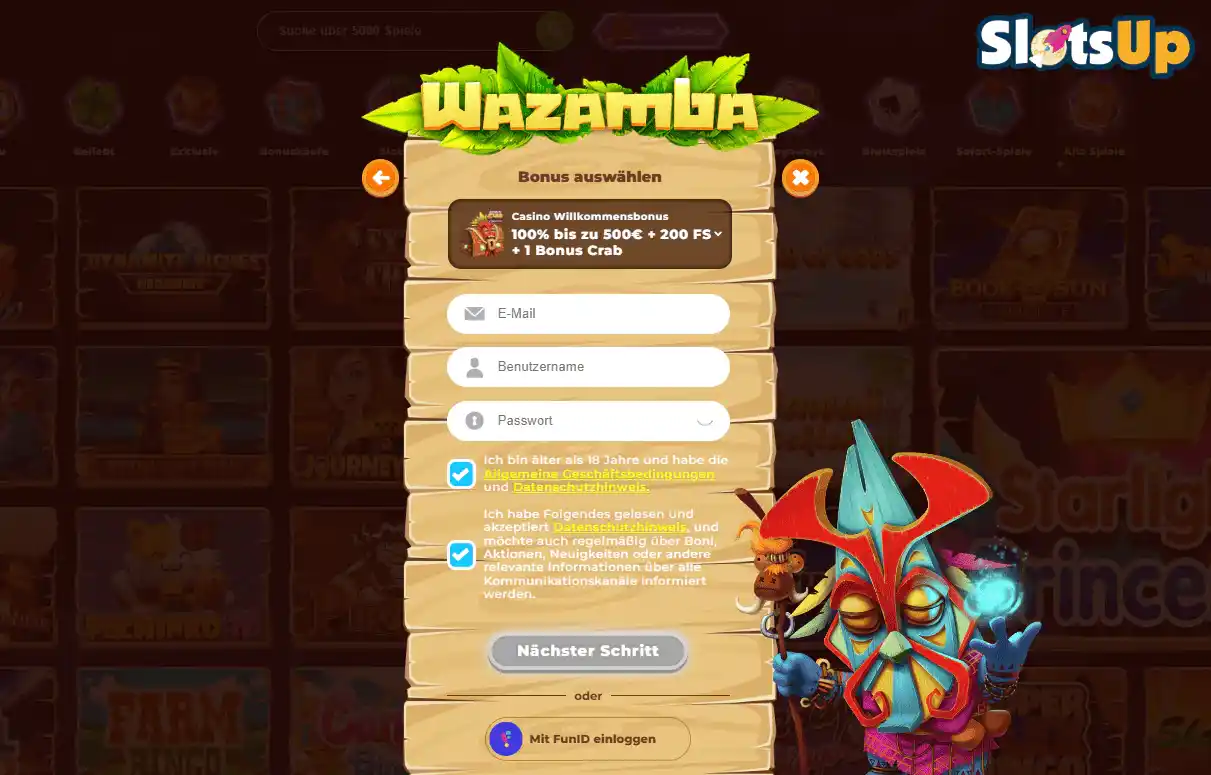 Wazamba Autentificare 2