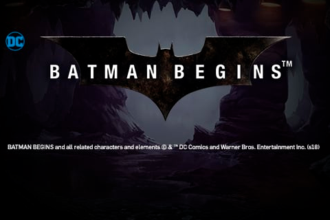 Batman Begins pacanele logo batman begins playtech
