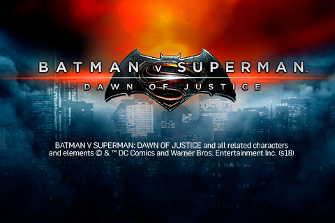 Batman vs Superman pacanele logo batman vs superman playtech