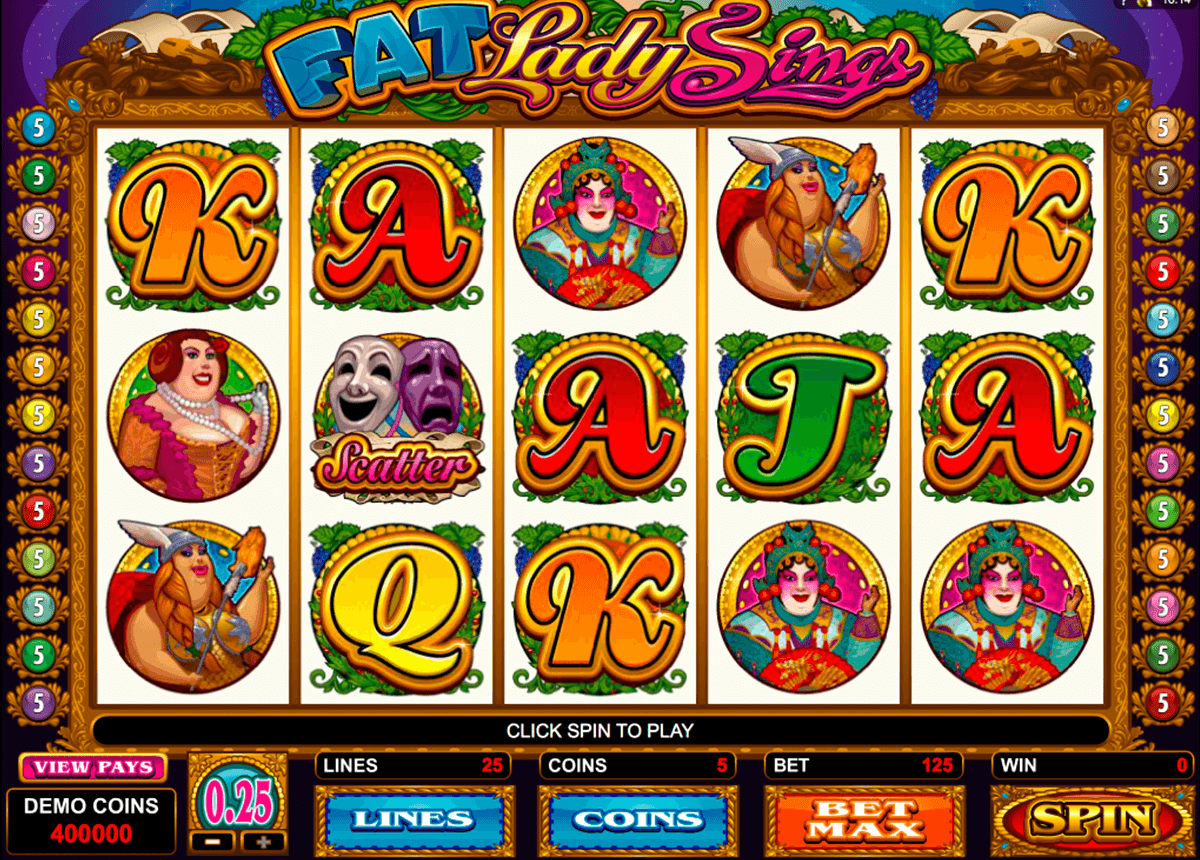 fat lady sings microgaming pacanele