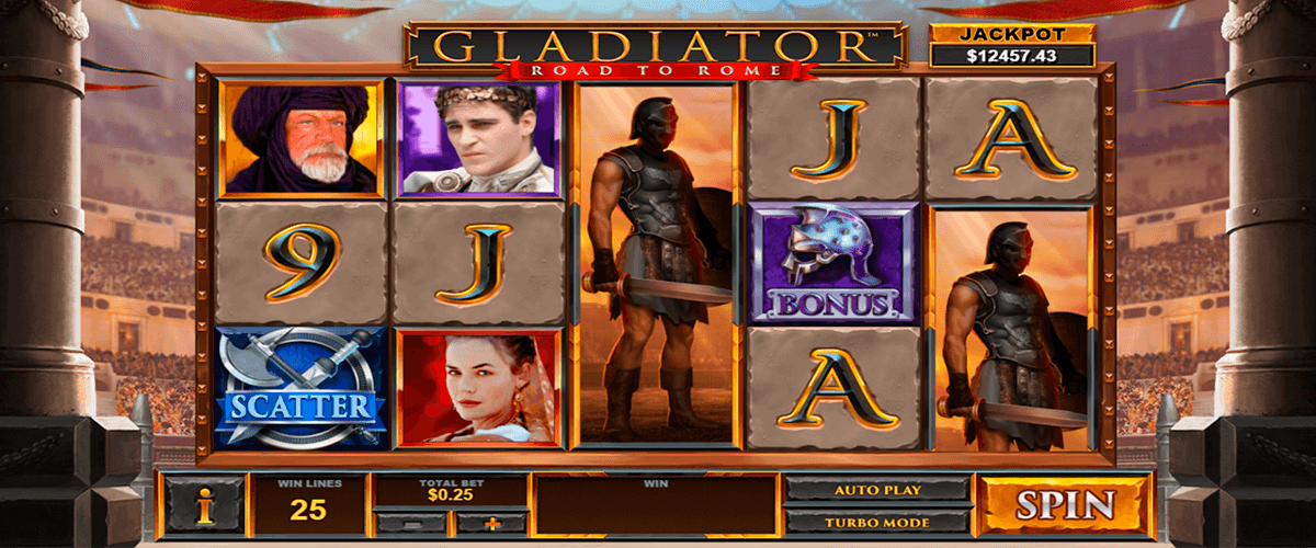 gladiator road to rome playtech pacanele