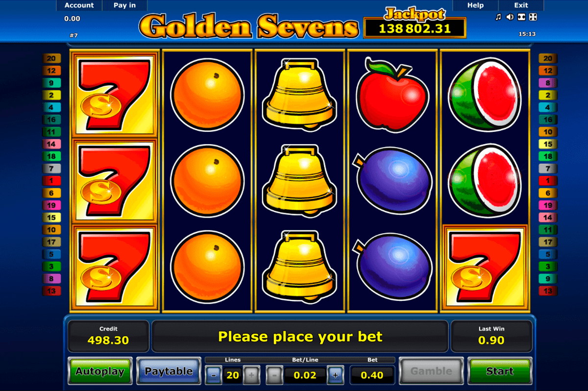 golden sevens novomatic pacanele