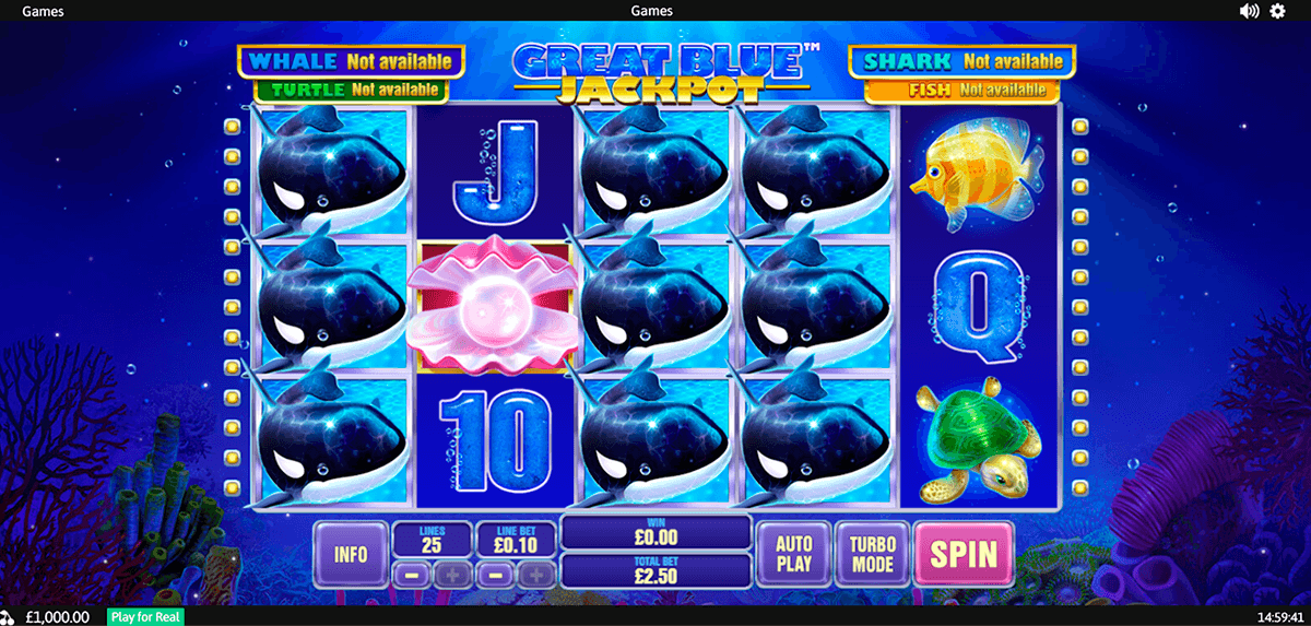 great blue jackpot playtech pacanele 