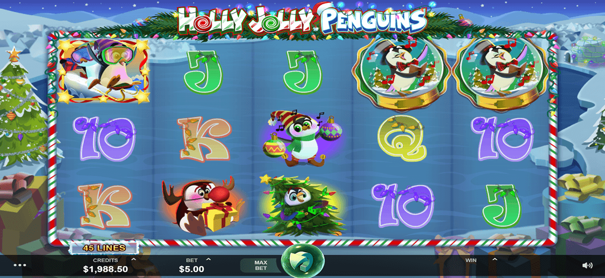 holly jolly penguins microgaming pacanele 