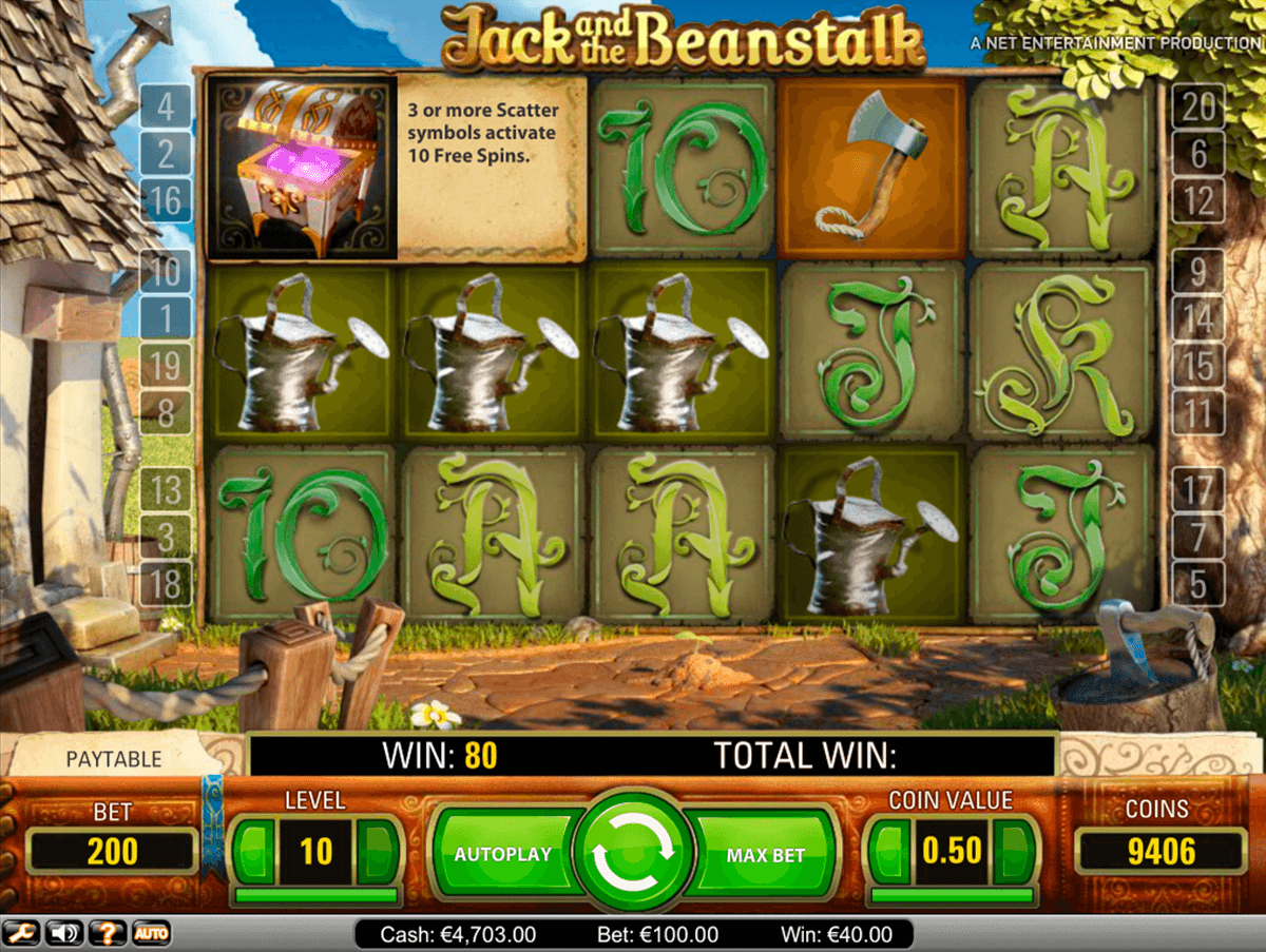 jack and the beanstalk netent pacanele