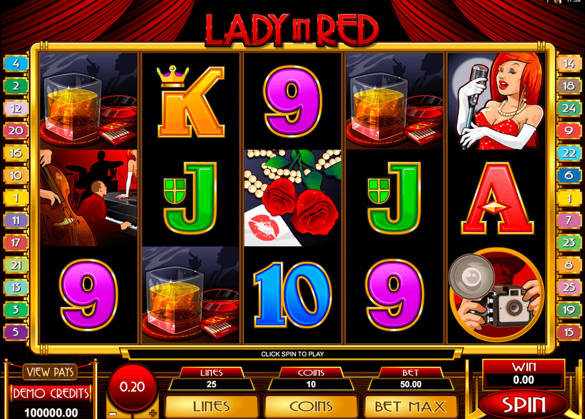 lady in red microgaming pacanele