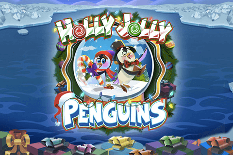 logo holly jolly penguins microgaming 