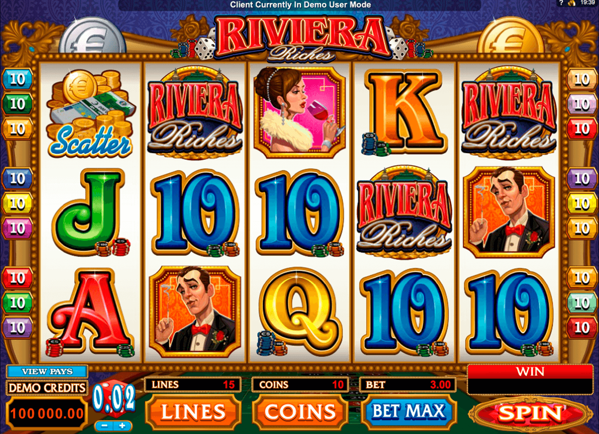 riviera riches microgaming pacanele