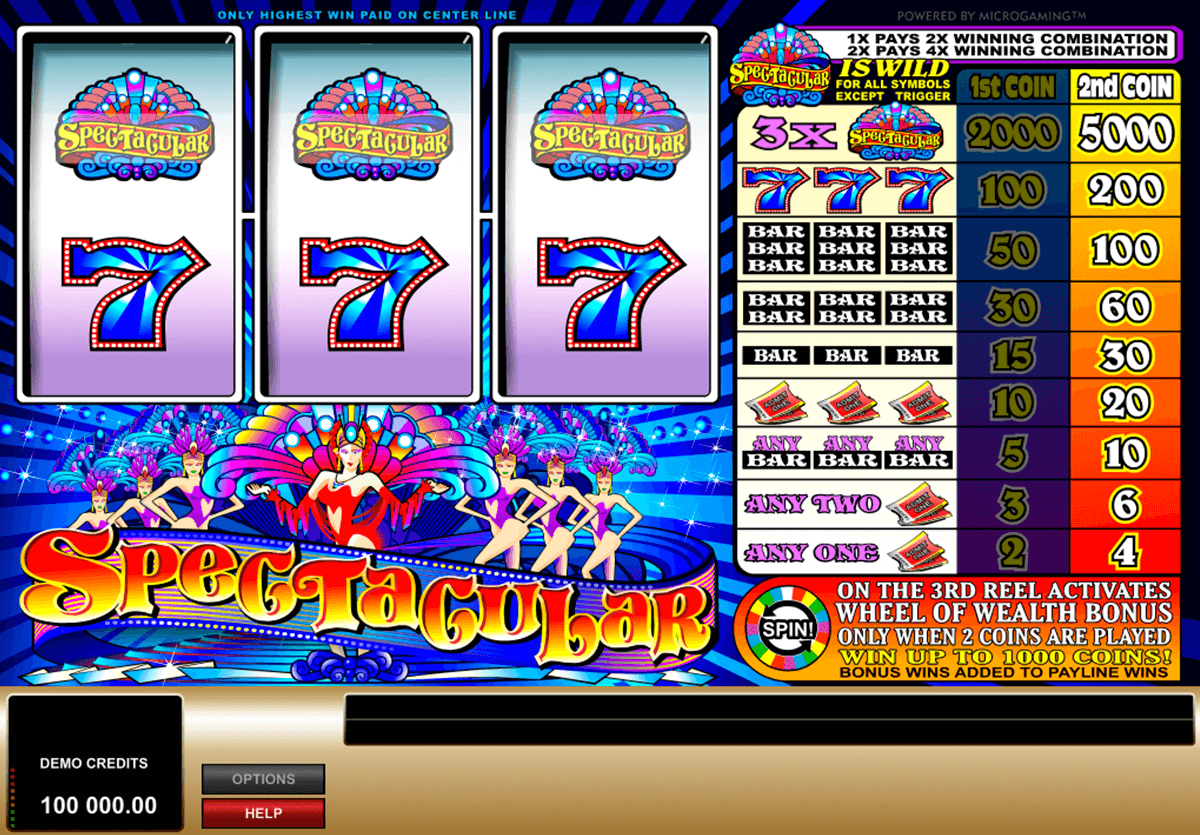 spectacular microgaming pacanele