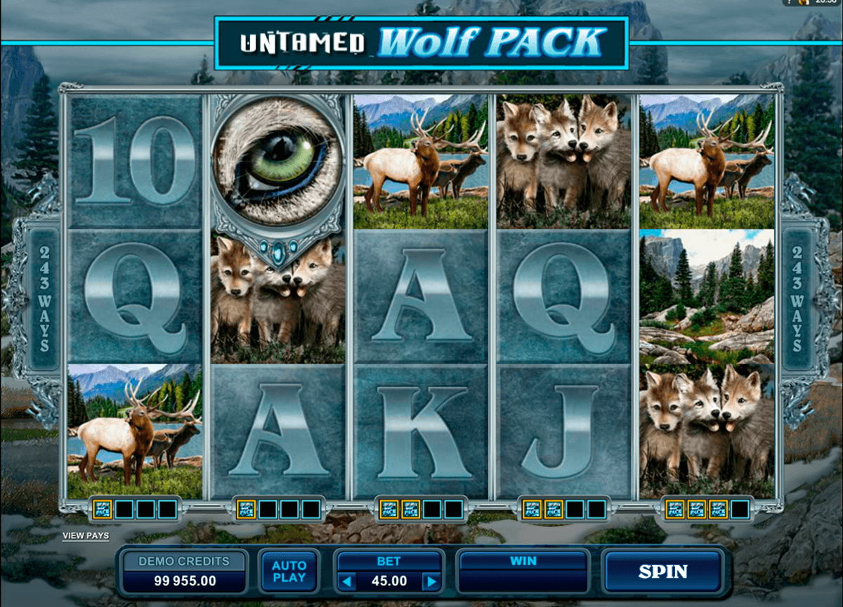 untamed wolf pack microgaming pacanele 
